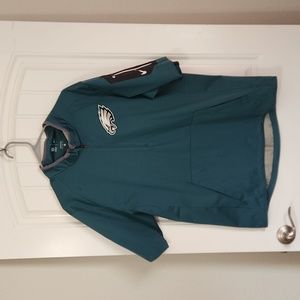 Philadelphia Eagles Nike Team Apparel Pullover Short Sleeve 1/4 Zip Men's Large